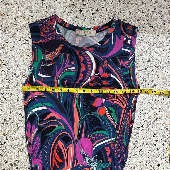 Emilio Pucci multicolor grasshopper dress stretch US 4 - Picture 6 of 10